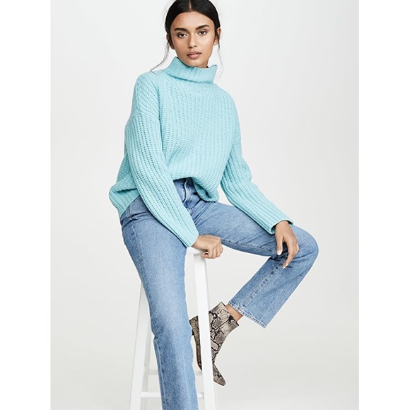 Vince Lofty Rib Aria Chunky Oversized Turtleneck Sweater - Picture 7 of 13